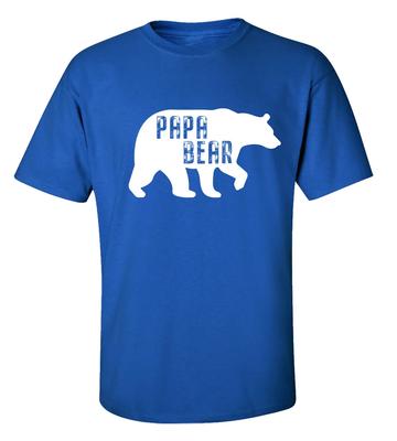 Vatertag Papa Bär Kurzarm T-Shirt