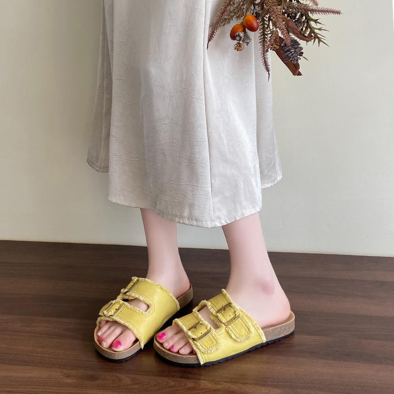 Mode 2025 Sommer Neue Mode Plateau-Sandalen Outdoor Lässig Zehenfrei Schuhe Übergröße Schnalle Vielseitig für Strandbekleidung Tägliche Hausschuhe