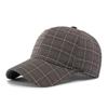 Men's Summer Plaid Baseball Cap Women's Outdoor Sunscreen Hat