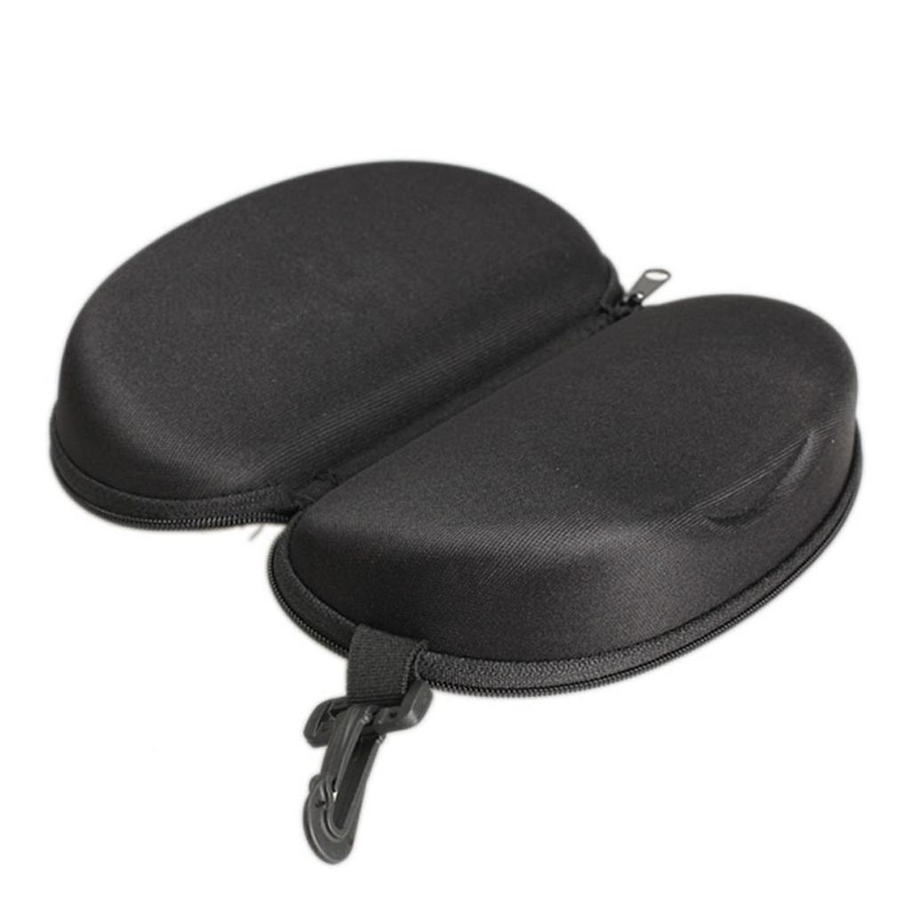 Portable Hard Shell Sunglasses Protector Travel Zipper Eyeglasses Case Hook Suitable For Sunglasses Reading Glasses