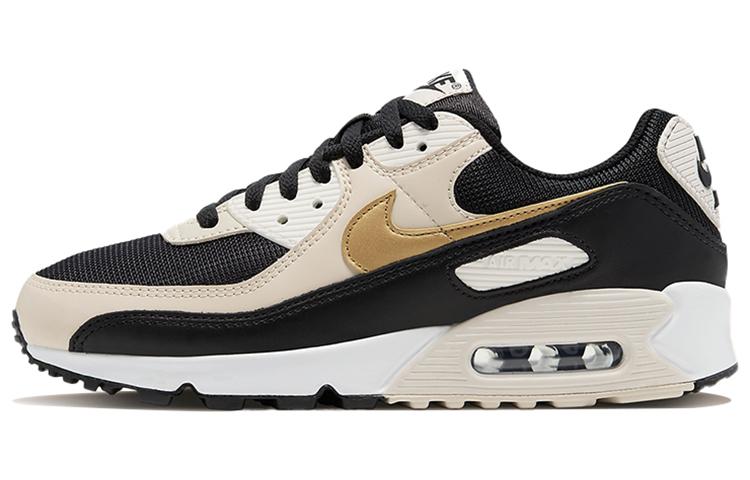 

Nike Air Max 90 Black Metallic Gold Summit White Women s DB9578-001 35.5