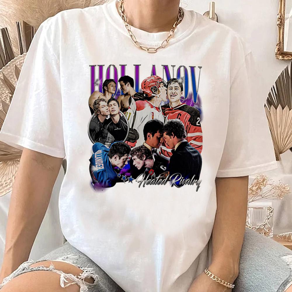 Connor Storrie Ilya Rozanov Vintage 90s Graphic T Shirts Men Women Rivalry Hockey Romance TShirt Couple Tops Tees