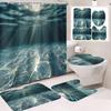 31Style 4Pcs Funny Shower Curtains Bathroom Curtain With Hooks Decor Waterproof Cat Dog 3d Bath 180*180cm Creative Personality Shower Curtain