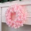 40cm/50cm Christmas Artificial Wreath Door Hanging Simulation Garlands for Inviting Holiday Christmas Setting Decors