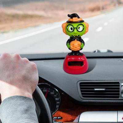 Solar tanzende Figuren Solar tanzendes Ornament Cartoon animiert Halloween Armaturenbrett Zubehör Für Zuhause Wohnzimmer Fahrzeug