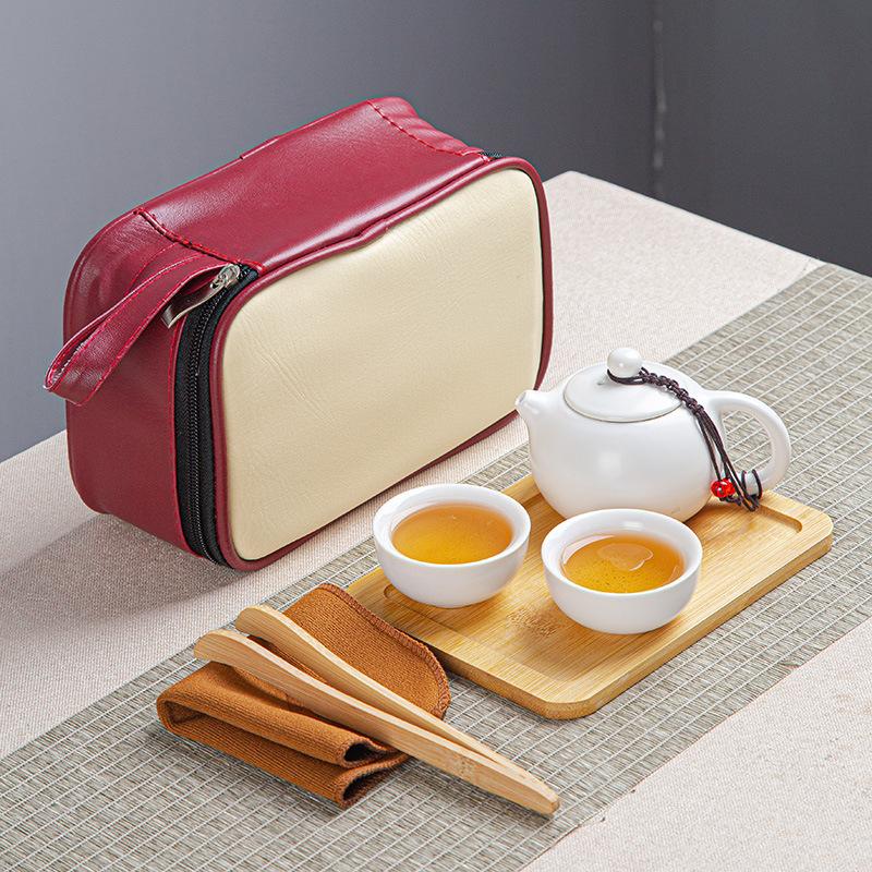 Tragbare Keramik Kuaike Tasse Ein Topf Zwei Tassen Reise Tee Set Haushalt Teekanne Teetasse Kleines Set Geschenke