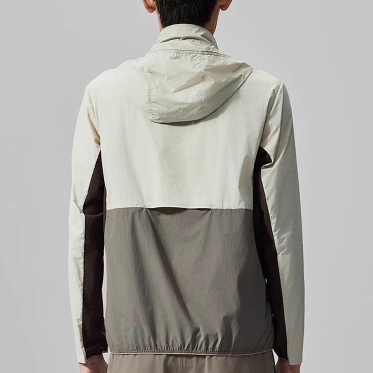 SAUCONY Ss25 Zippered Hooded Color Block Long Sleeve Jacket Men Jackets Light-Khaki SA2259WJ02T-KH001