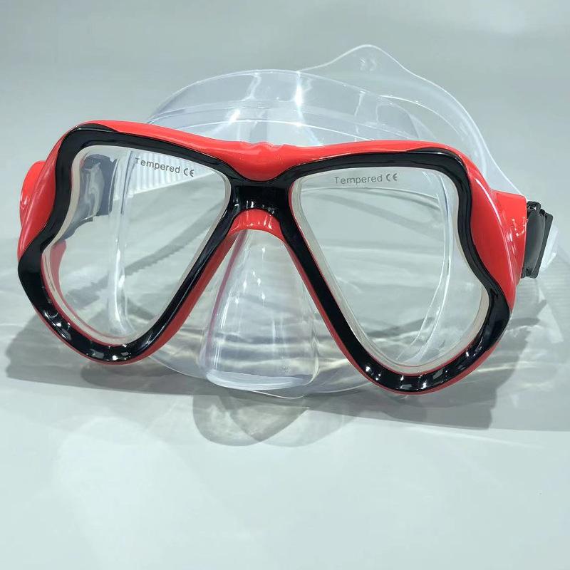 Large Frame Myopia Diving Mask with Tempered Glass and Liquid Silicone
