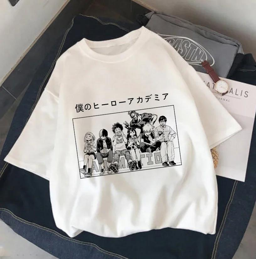 2026 New Anime My Hero Academia Shoto Todoroki Print Kids Tshirt, Summer Short Sleeve Harajuku Cartoon T Shirt for Boys Girls