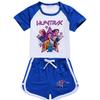 Kids Girls Anime Cartoon POP Singer Super Star Zoey Rumi Mira Print Short Sleeves T-Shirt Shorts Pants Casual Clothes Set