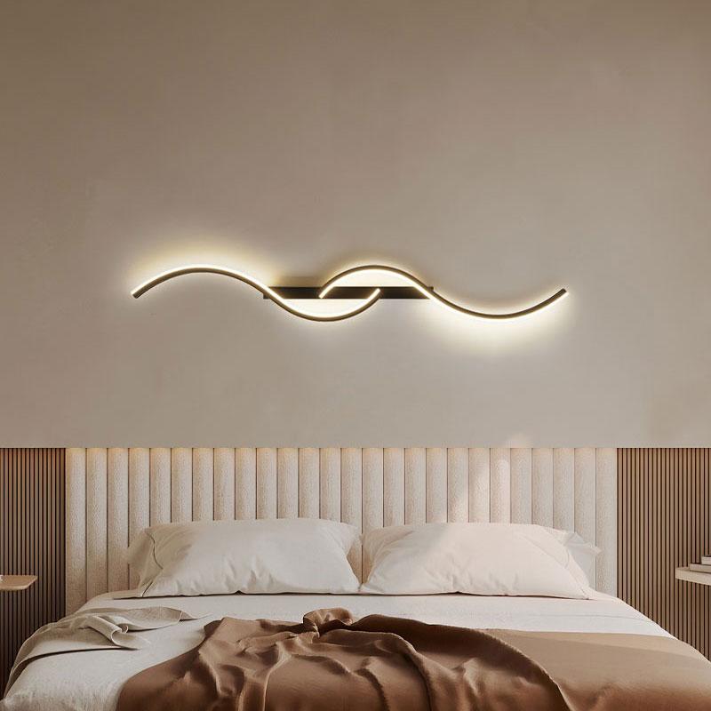 Black Gold LED Wall Lights for Bedroom Living Room Black Gold LED Wall Lamps Wall Sconce for Corridor Aisle AC85-265V