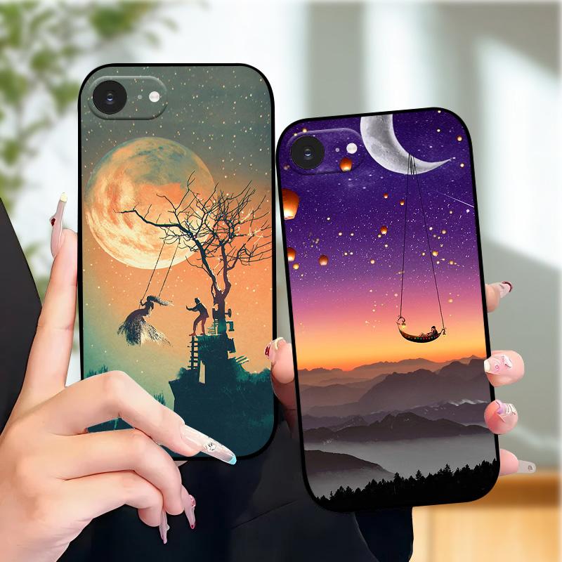 For Apple iPhone 16e Case A3409 A3212 Cute Animal Color Tiger Soft Silicone Phone Coque Cover For iPhone SE4 Protective Fundas