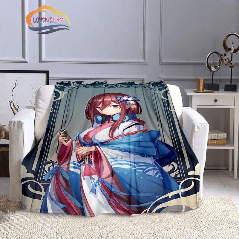 Comic The Quintessential Quintuplets Cashmere Blanket Sexy Anime Girl Flannel Blanke Portable Warm Camping  Soft skin