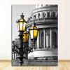 Picture For Living Room Decoration Poster And Print Black And White Landscape Nordic Canvas Painting Set Art Yellow Scenery Wall