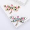 Luxury Rhinestone Dragonfly Brooches for Women Unisex Insect Pins Event Party Gifts New Backpack Decoration Clothes Accessories