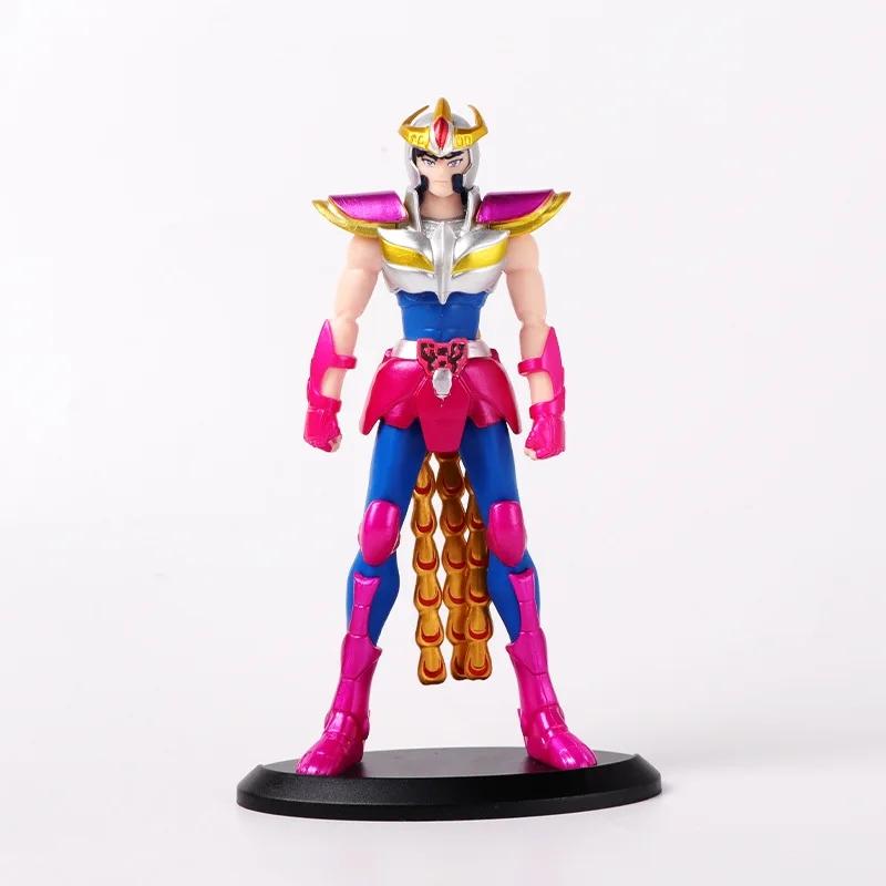 19CM Japanese Anime Saint Seiya Figure Phoenix Ikki Hyoga Seiya Shiryu Standing Figure Toy PVC Box Figure Collection Decoration