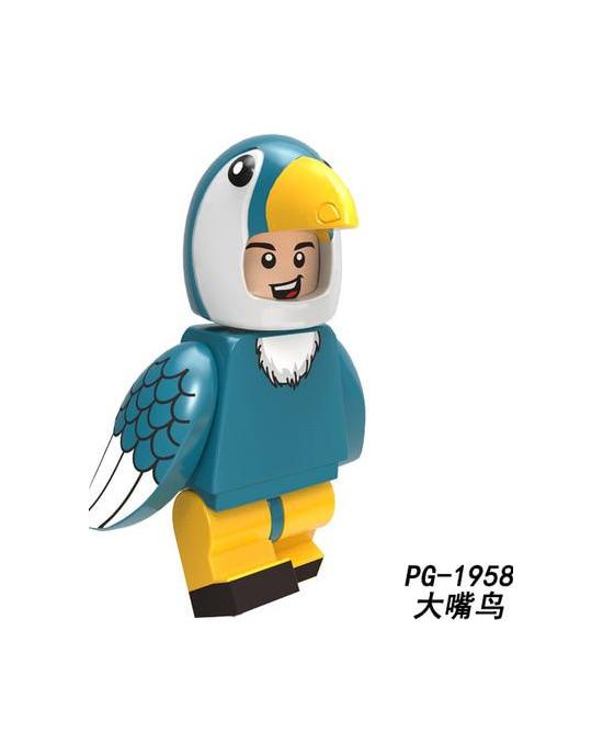 Cartoon Nette Tiere Pumpen Serie Kaninchen Kuh Lebkuchenmann Katze Hund Dargon känguru hirsch Bausteine ​​Spielzeug