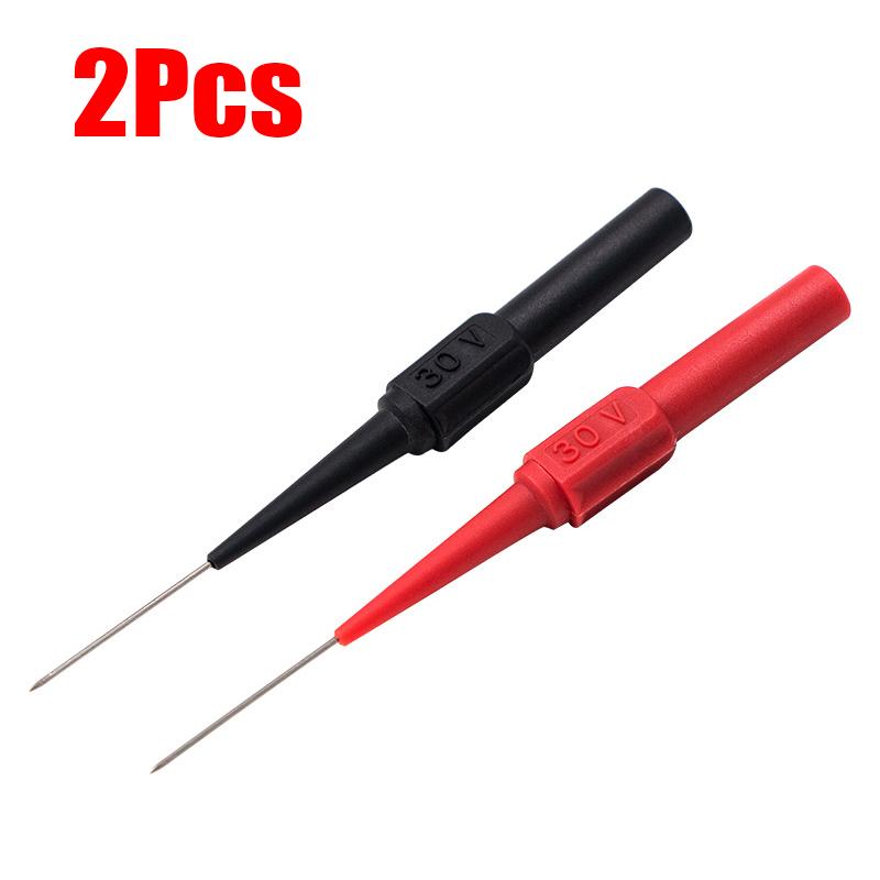 30V Car Tip Probes Diagnostic Tools Auto Multimeter Test Lead Extention Back Piercing Needle Tip Probes Car Repair Accessories