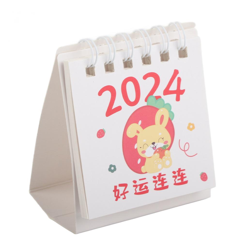 Desk Calendar 2024 Small Cute Space Saving Paper Easy To Clean Home Decor