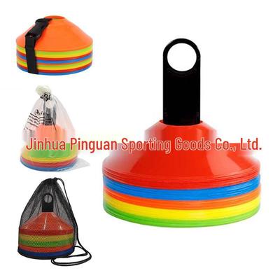 Set de Discos de Entrenamiento de Fútbol de 50 Piezas con Bolsa de Malla y Estante de Almacenamiento