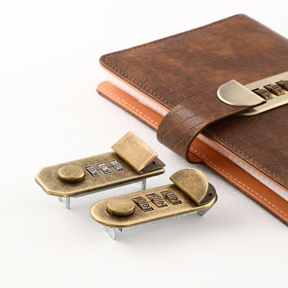 Waterproof Notepad Password Lock Durable Hardware Reusable Briefcase Lock Economic Alloy DIY Mechanism Mechanism Lock