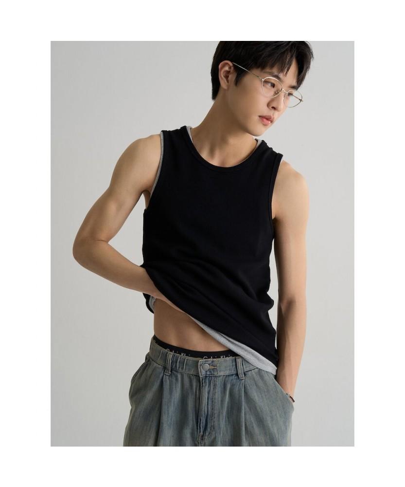8seconds Rib Tank Sleeveless Black