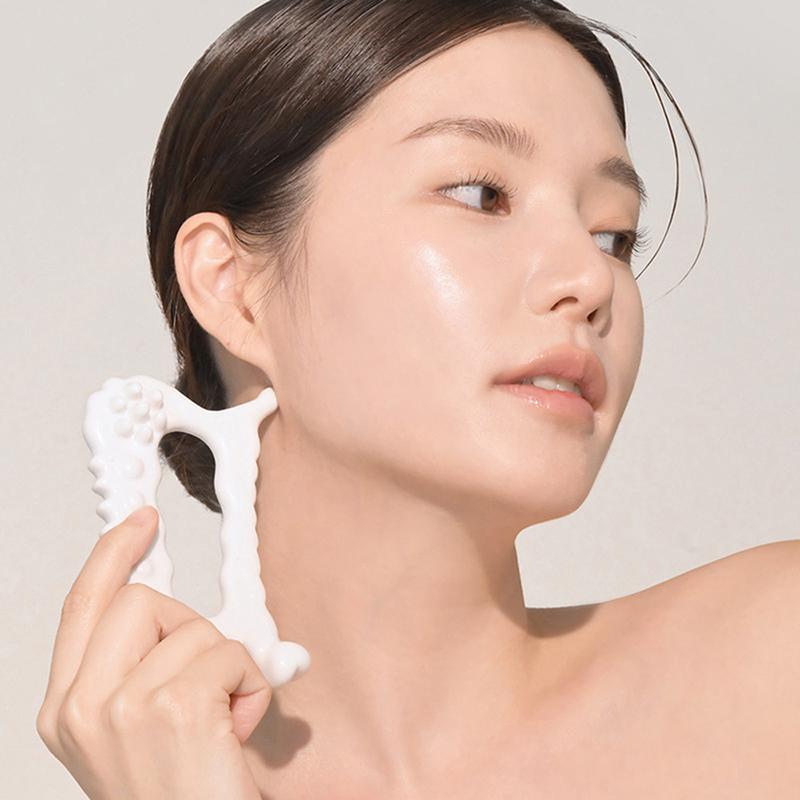 White Ceramic Scraping Board Gua Sha For Face Body Massage Tool Body For Relief Massage Face Lift Guasha Acupoint Massager