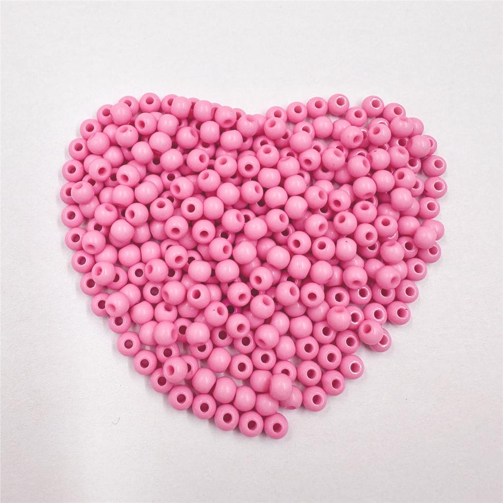 500Pcs Handmade Material 4mm Acrylic Soild Colored Loose Beads For Jewelry Making DIY Crafts Jewelry Accessories
