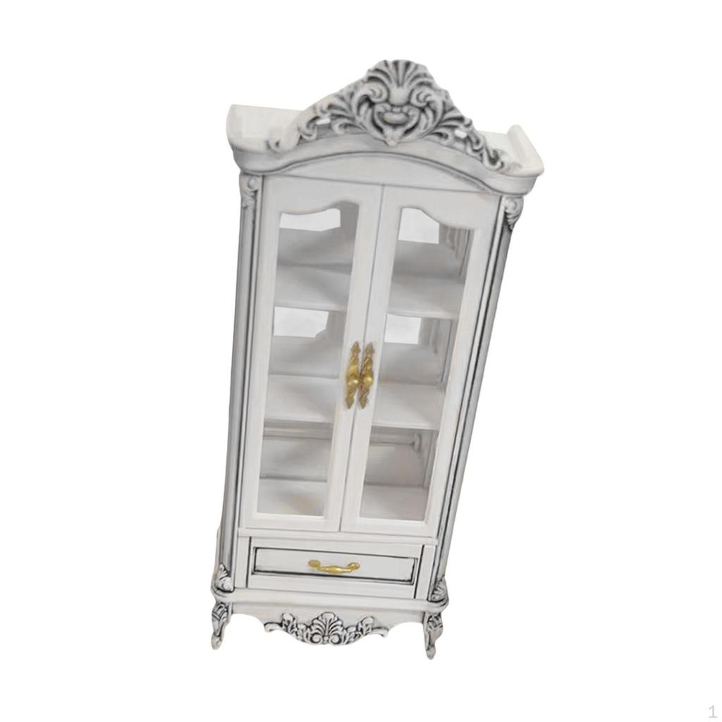 1:12 Dollhouse Cabinet Can Be Open Props Furniture
