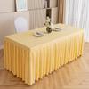 Modern Minimalist Table Skirt Hotel Conference Banquet Rectangular Dining Tables 120-240cm Length
