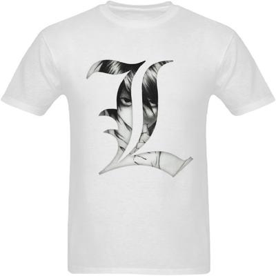 Men's Cotton Graphic Tee Print T-Shirt - Death Note - White - M