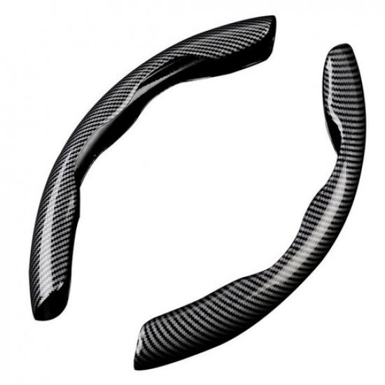 Non-slip Car Steering Wheel Booster Cover Carbon Fiber Look Interior Accessories