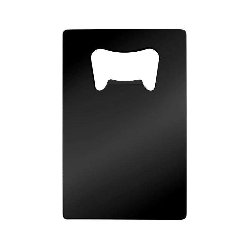 1Pcs Beer Bottle Picker Opener Poker Creative Pocket Metal Multifunction Credit Card Bottle Opener Black Peach A Stainless Steel