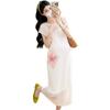 Summer 2026 Korean Style Maternity Dress Set: Elegant White French Spaghetti Strap Two-Piece