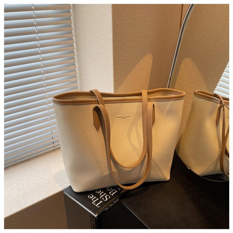 

Large-capacity bag women s summer new simple and versatile shoulder bag is now popular commuter tote bag белый