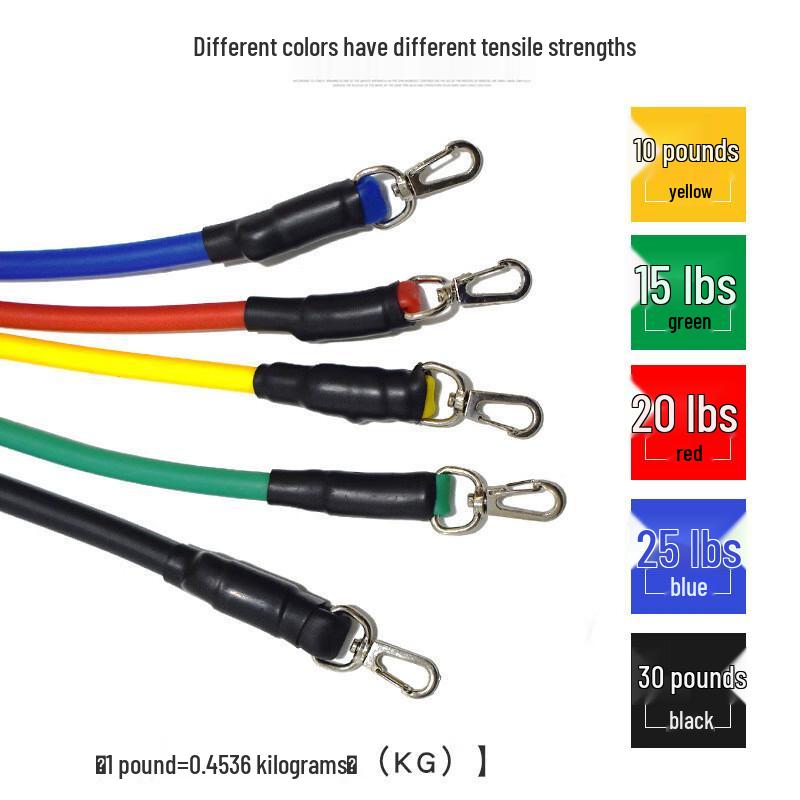 WEZHO Men's 12-Piece Adjustable Resistance Band Set