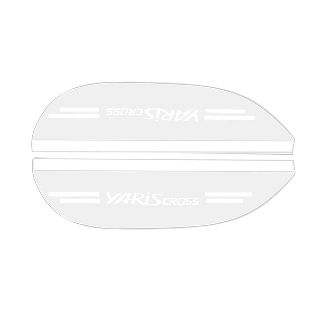 

Yaris Cross Compatible Door Mirror Visor, For Cars, With Logo YARiS CROSS Logo, Rain Yaris Cross exclusive