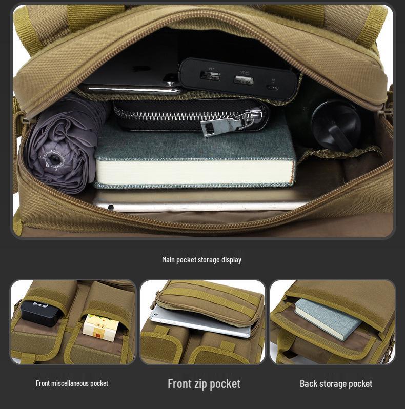 Taktyczny wodoodporny plecak na ramię z kamuflażem, wykonany z nylonu - Wielofunkcyjny, dużej pojemności, podróżny plecak na ramię