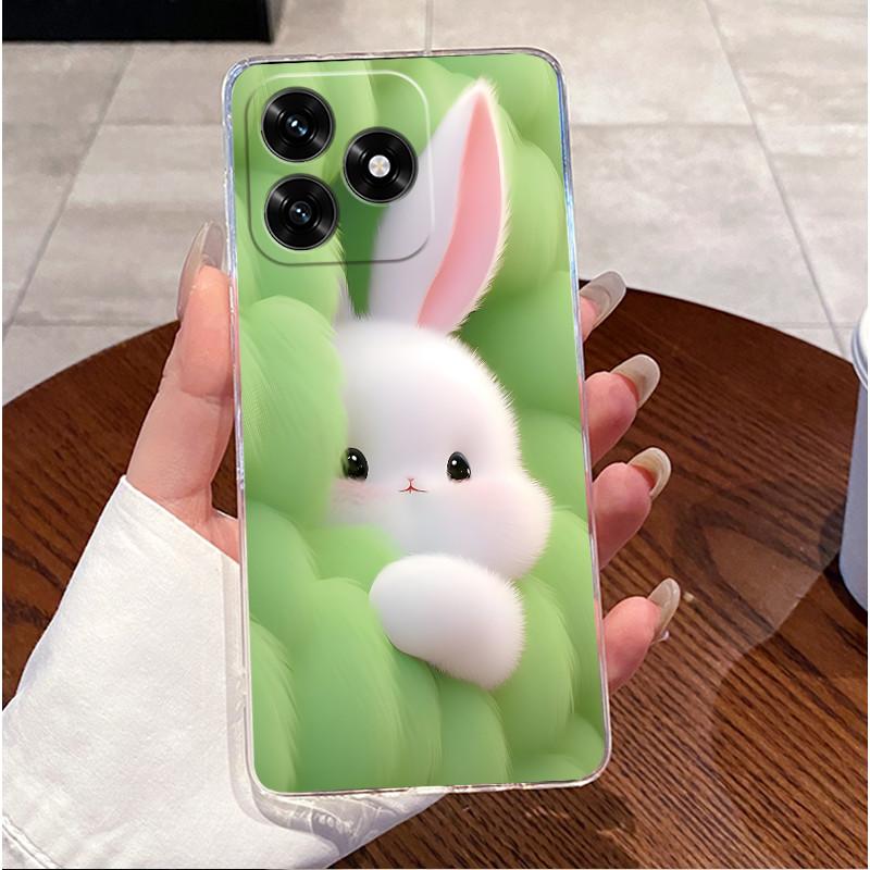 For Honor X5c Plus Casing Clear Luxury Cute Love Rabbit Funny Cool TPU Soft Silicone Phone Case HonorX5c X 5C Plus 4G Back Cover