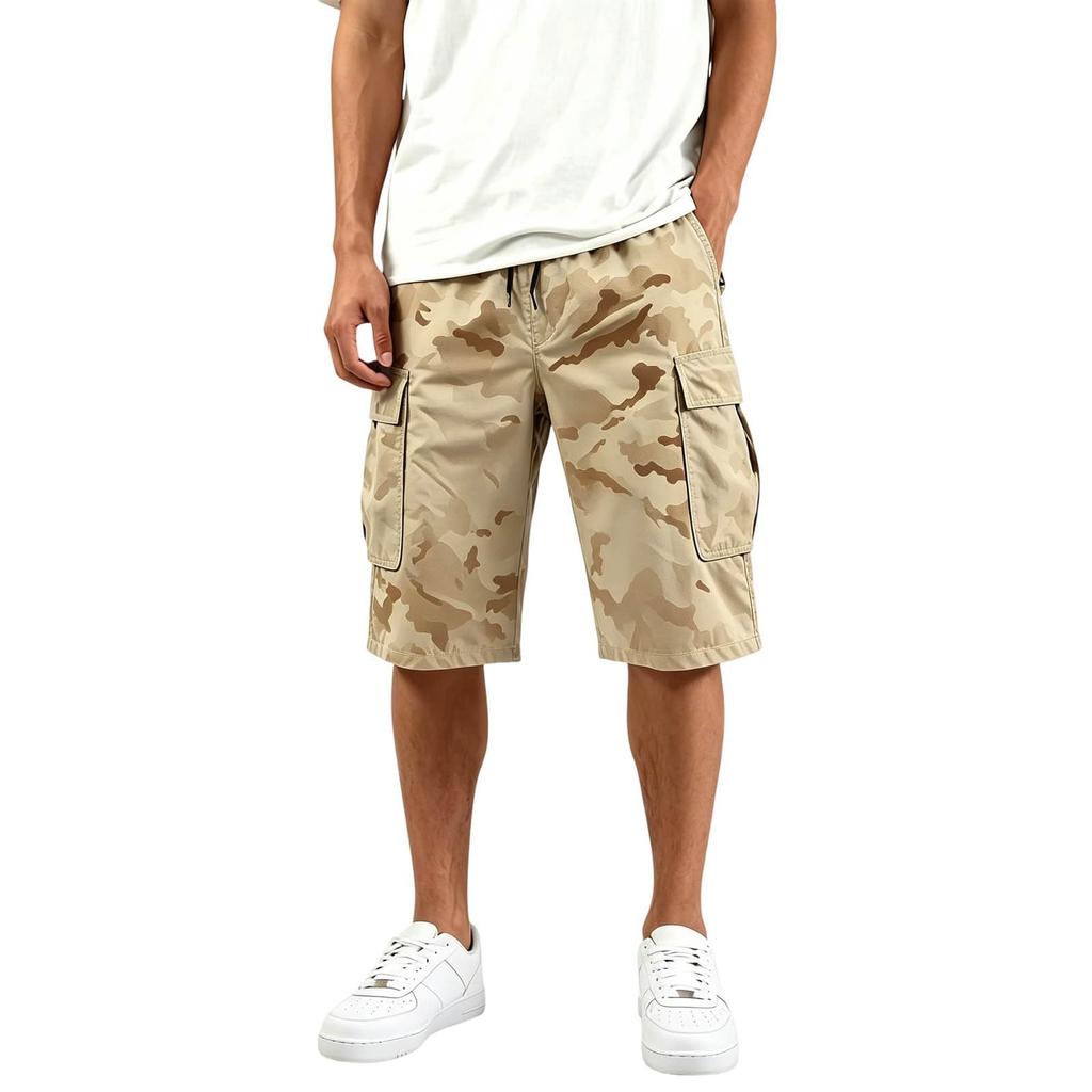 Pantaloncini Cargo da Uomo per Uomo Estate Vestibilità Larga Outdoor Pantaloncini da Palestra Uomo Casual Multitasche Pantaloncini Atletici da Uomo Pantaloncini da Basket Uomo