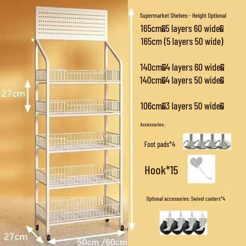Mobiles Mehrschicht-Display- und Lagerregal für Kioske