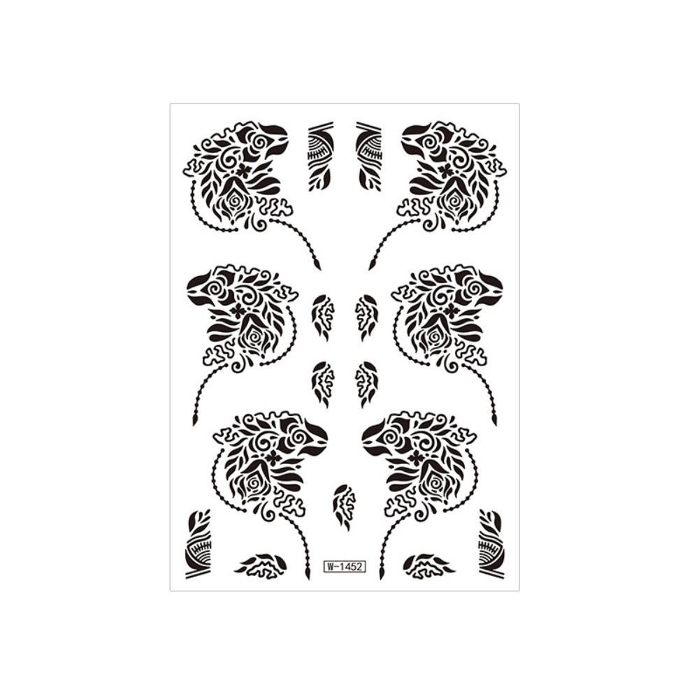 Fake Henna Tattoo Stickers India Mehndi Flower Body Art Sticker  Women/Lady/Girl