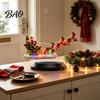 Levitating Holiday Display Lighted Floating Santa Sleigh, Magnetic Levitation Flying Sleigh Ornament with Magic Decoration LED Light, Christmas