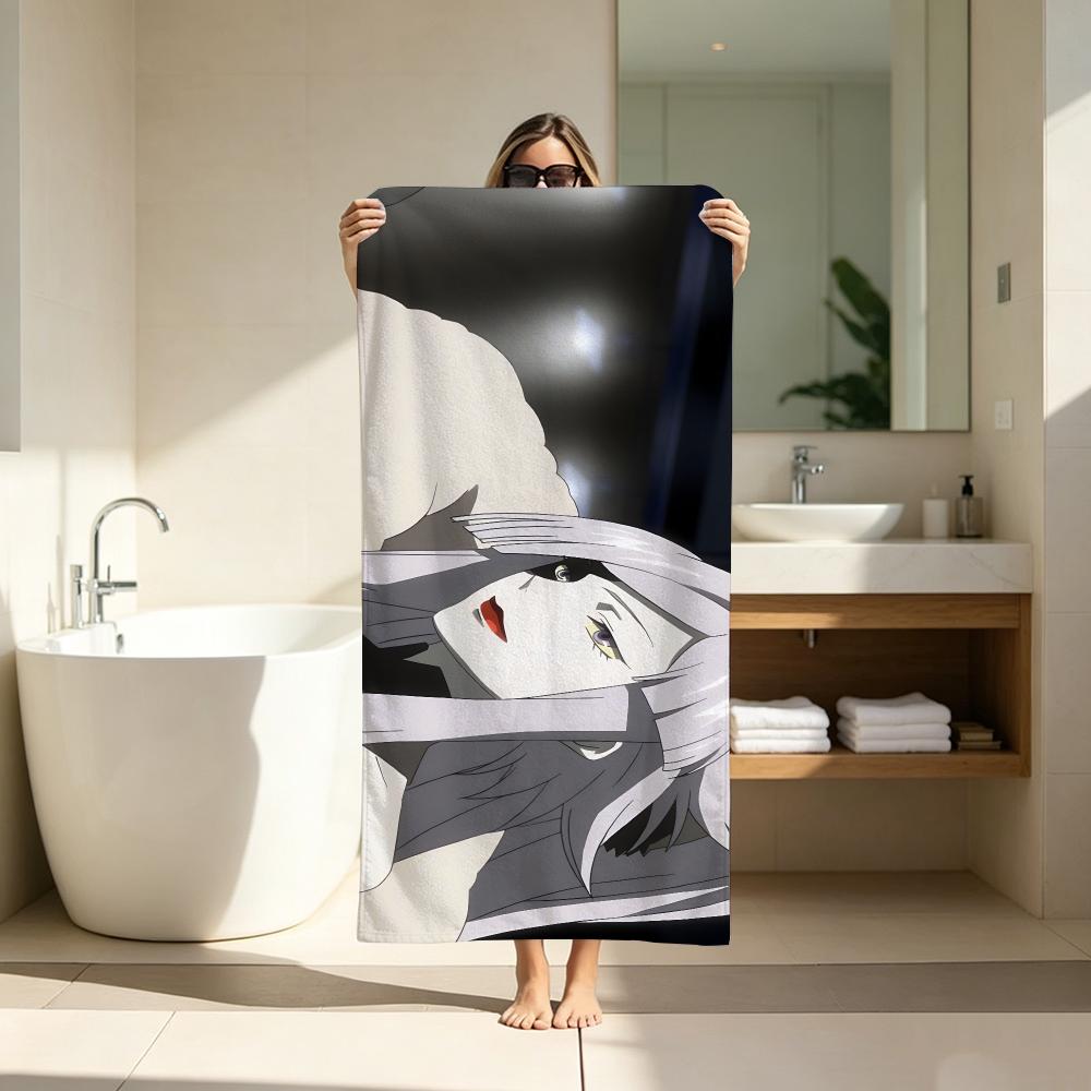 Sci-fi Mystery Anime UN-GO Towel Microfiber soft Beach Towel for Travel Fitness Sauna Bathing Camping