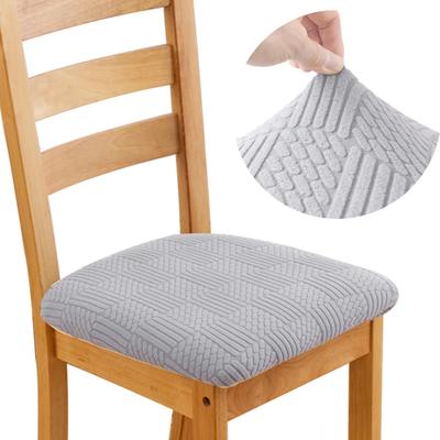 1 Pieza Fundas Elásticas de Jacquard para Asiento de Silla de Comedor Desmontables Lavables Elásticas Funda Elástica para Cojín de Silla de Comedor