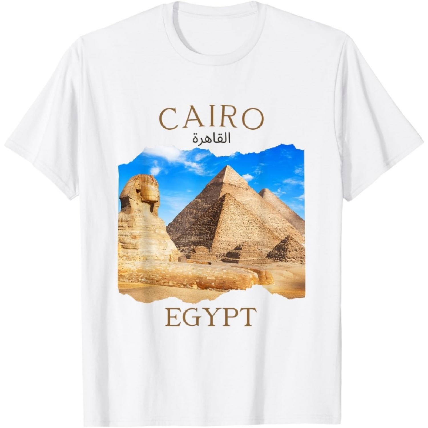 Каир Египет Пирамиды  Каир  на арабском Египетский отпуск Футболка XXXXXL белый