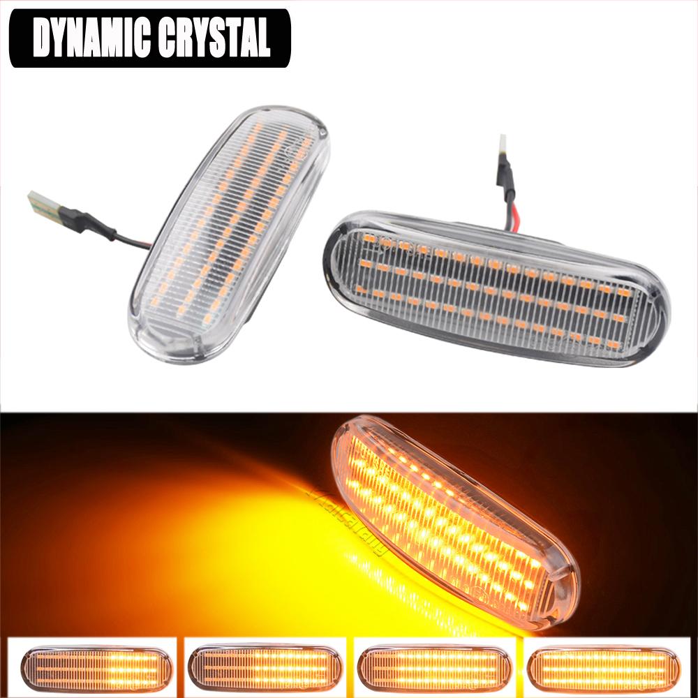 

2Pcs for Fiat Panda 169 Grande Punto Inkl. Evo Doblo Fiorino Linea Idea Dynamic LED Side Marker Light Repeater Lamp