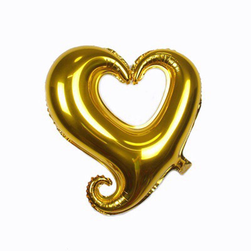 Hook Helium Heart Wedding Birthday Party Valentines Day Heart Foil Balloon