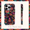 Neon Glowing Floral Phone Case for IPhone 17AIR 16E 16 15 14 13 12 11 17 Pro Max Plus Double-layer Back Cover