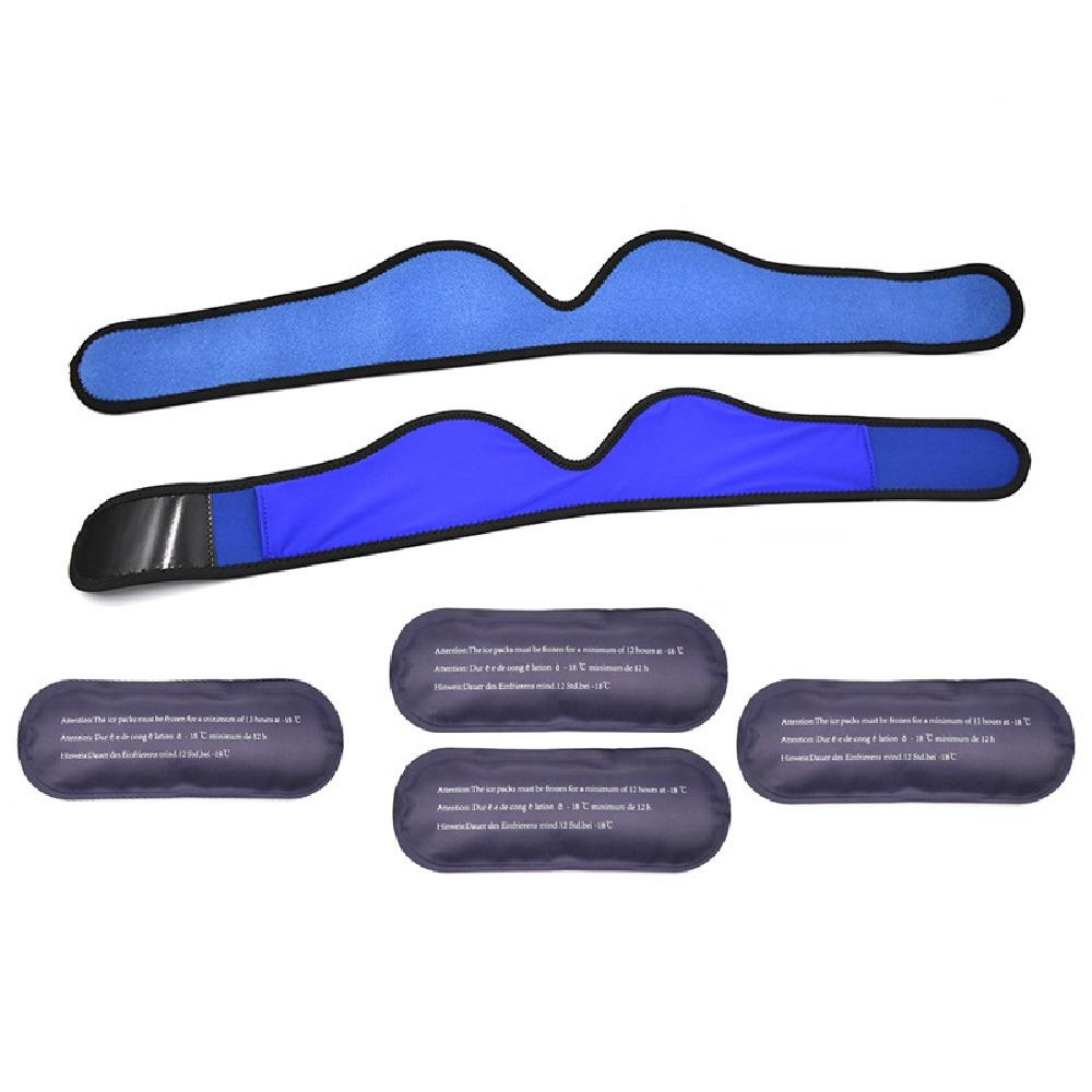 

Облегчение зубной боли Лицевые пакеты со льдом Эластичные обертывания для челюсти Пакет со льдом Уход за полостью рта синий